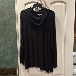Black Cowl Neck Sweater